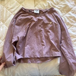 Purple long sleeve gym wear Gymshark